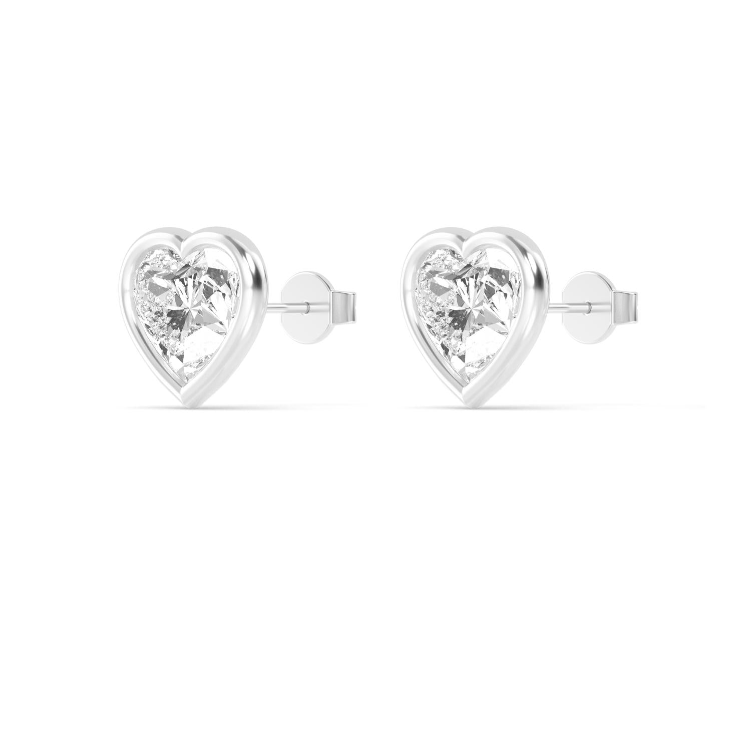 9K White Gold Lab Grown Diamond EARRINGS 2.00 ctw E32903HT-2