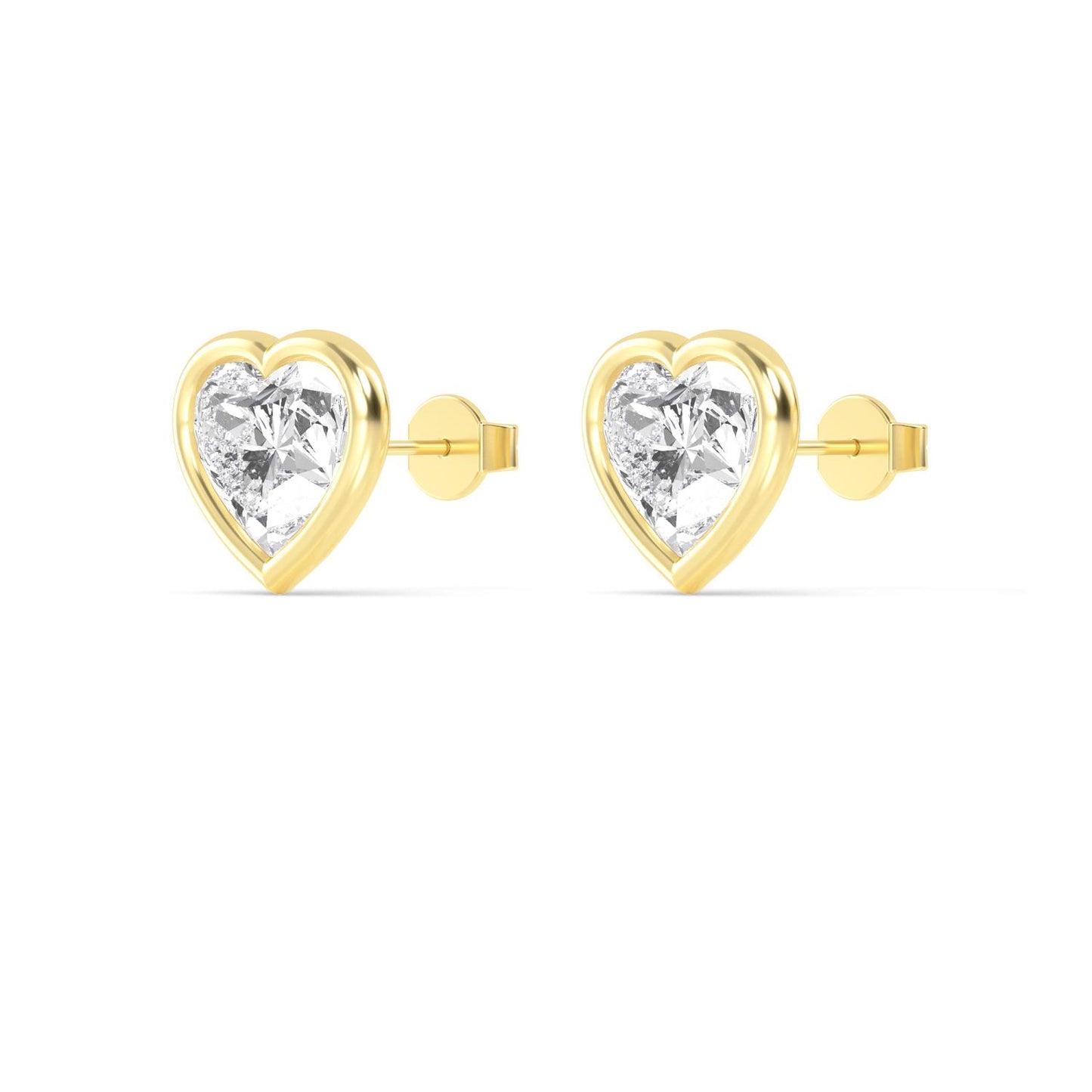 9K Yellow Gold Lab Grown Diamond EARRINGS 2.00 ctw E32903HT-2