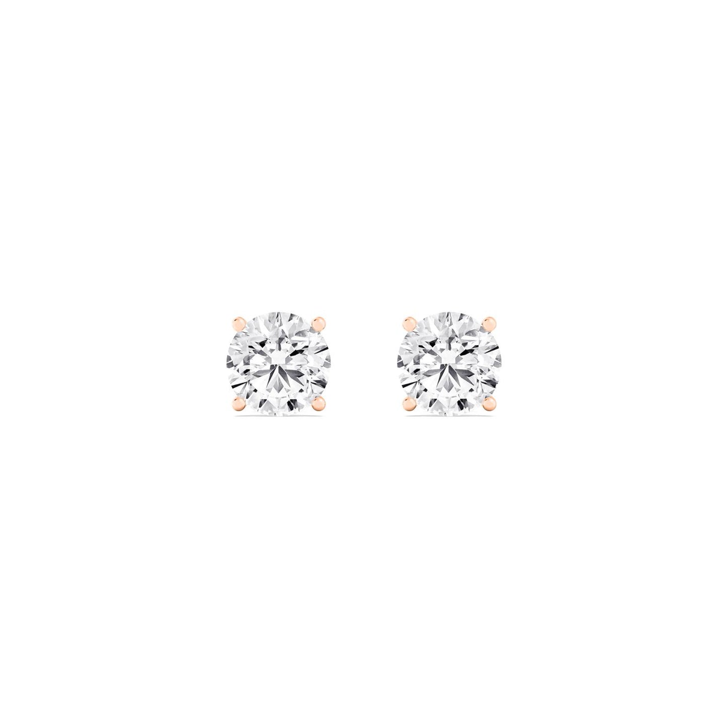 9K Rose Gold Lab Grown Diamond EARRINGS 4.00 ctw E32932-4