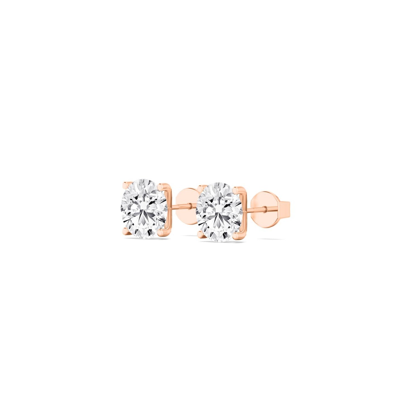 9K Rose Gold Lab Grown Diamond EARRINGS 2.00 ctw E32932-2