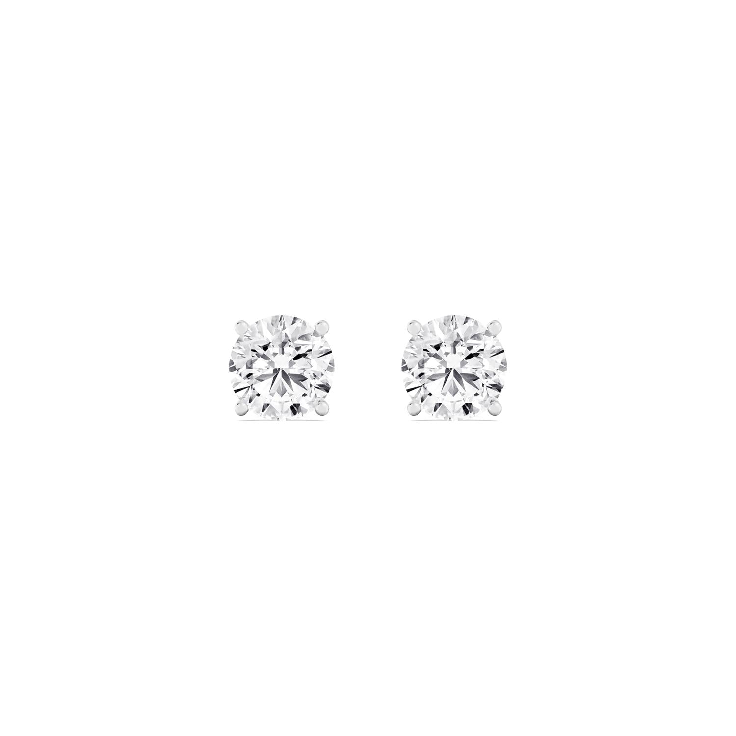 9K White Gold Lab Grown Diamond EARRINGS 2.00 ctw E32932-2