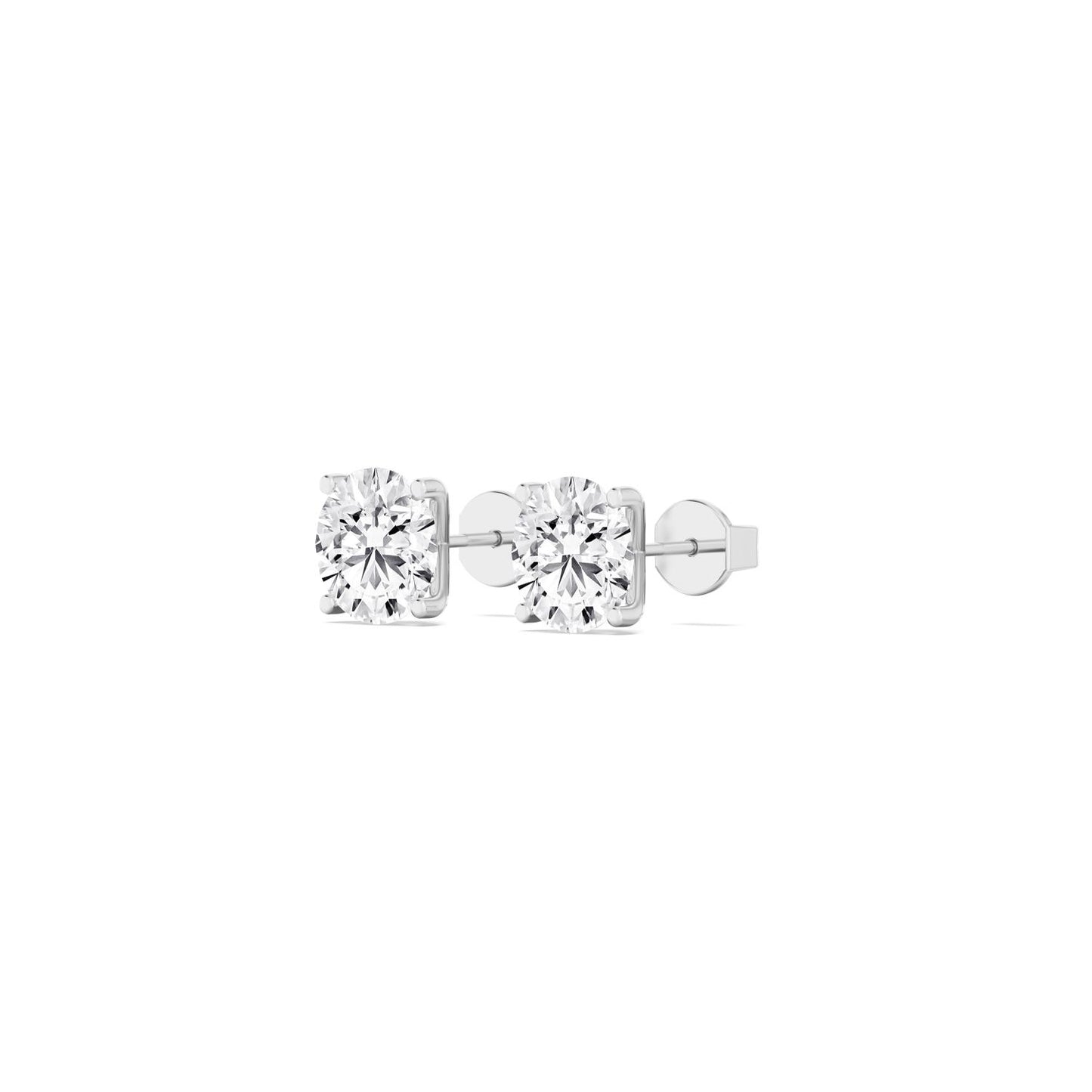 9K White Gold Lab Grown Diamond EARRINGS 4.00 ctw E32932-4