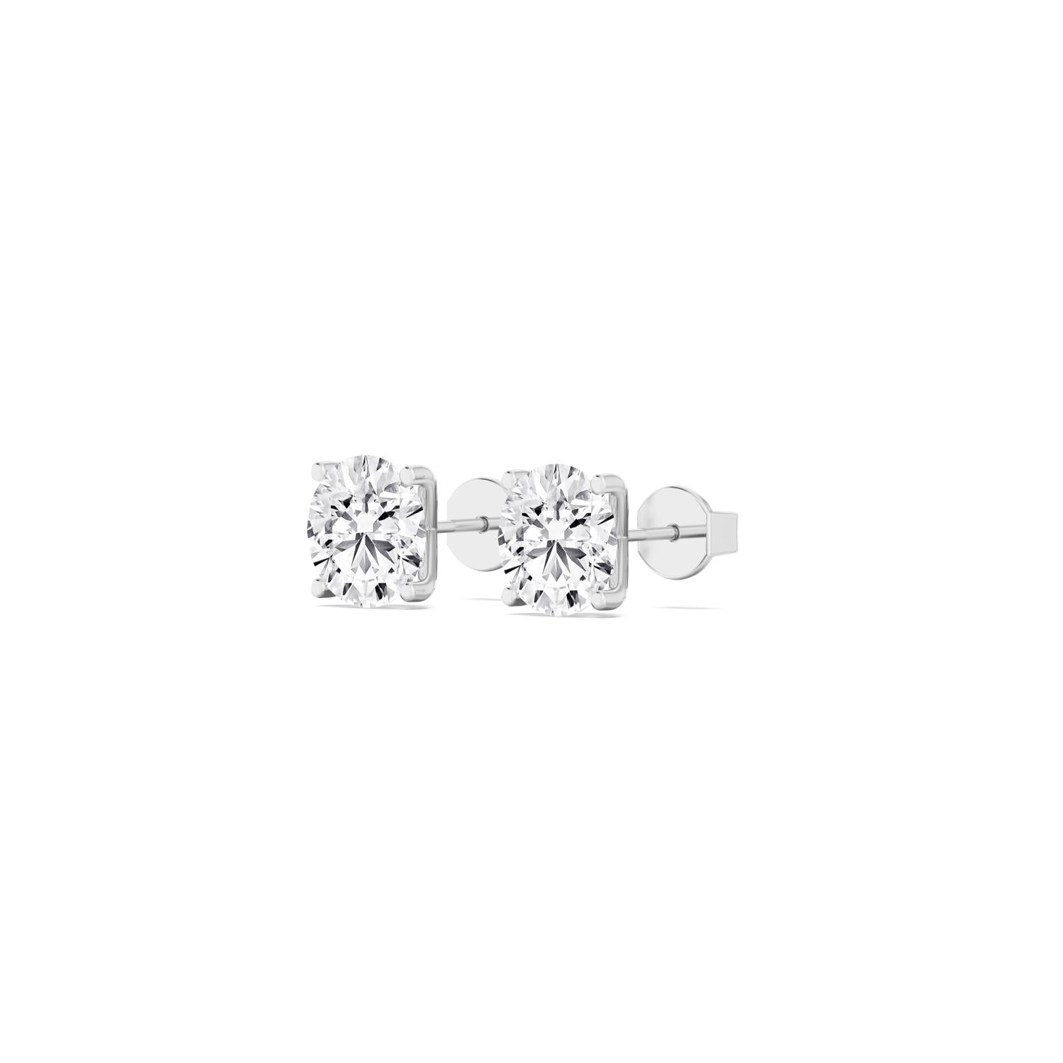 9K White Gold Lab Grown Diamond EARRINGS 2.00 ctw E32932-2