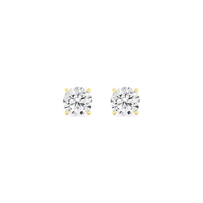 9K Yellow Gold Lab Grown Diamond EARRINGS 4.00 ctw E32932-4