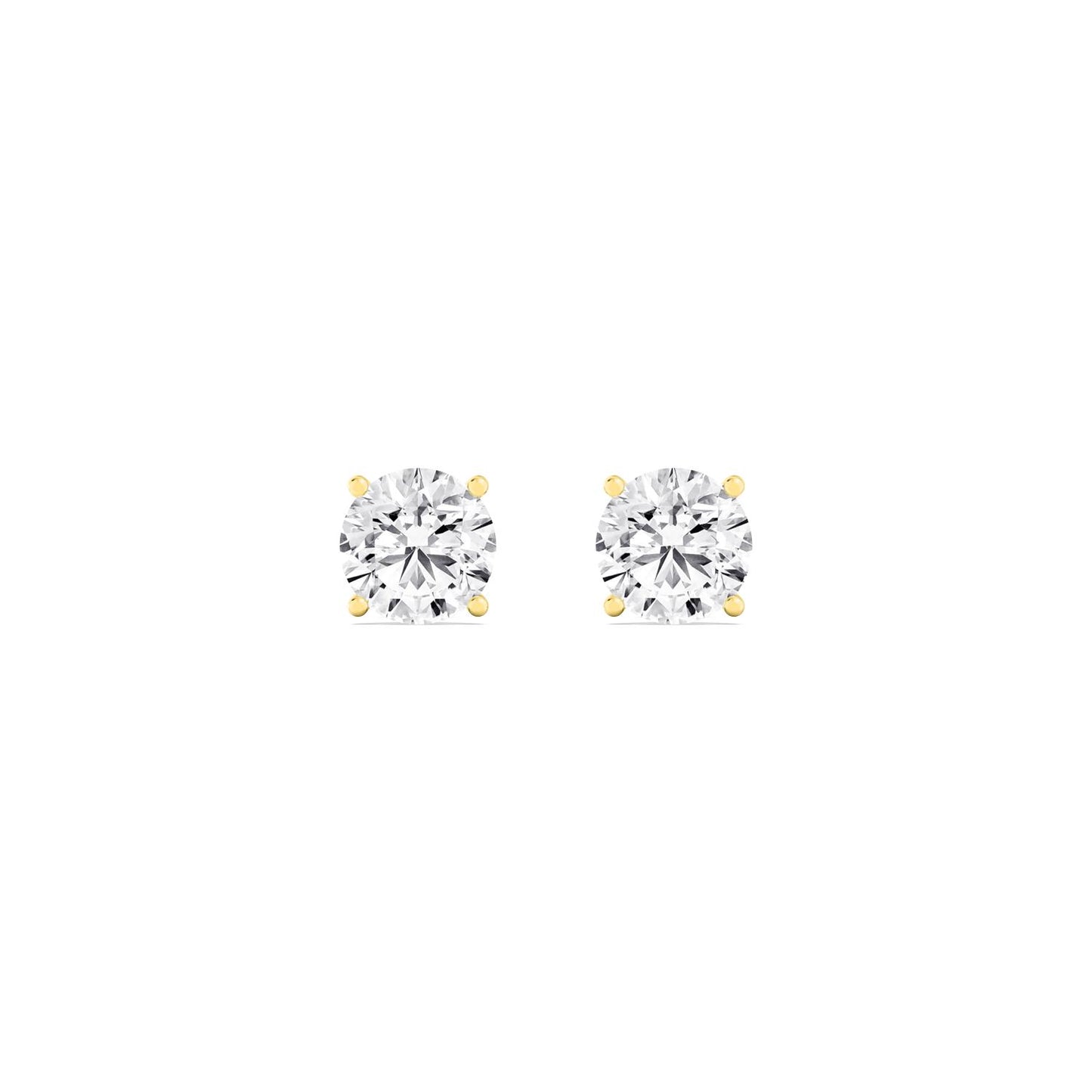9K Yellow Gold Lab Grown Diamond EARRINGS 2.00 ctw E32932-2