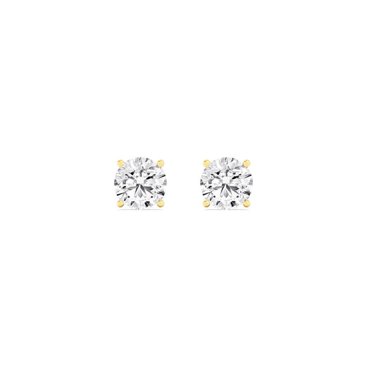 9K Yellow Gold Lab Grown Diamond EARRINGS 2.00 ctw E32932-2
