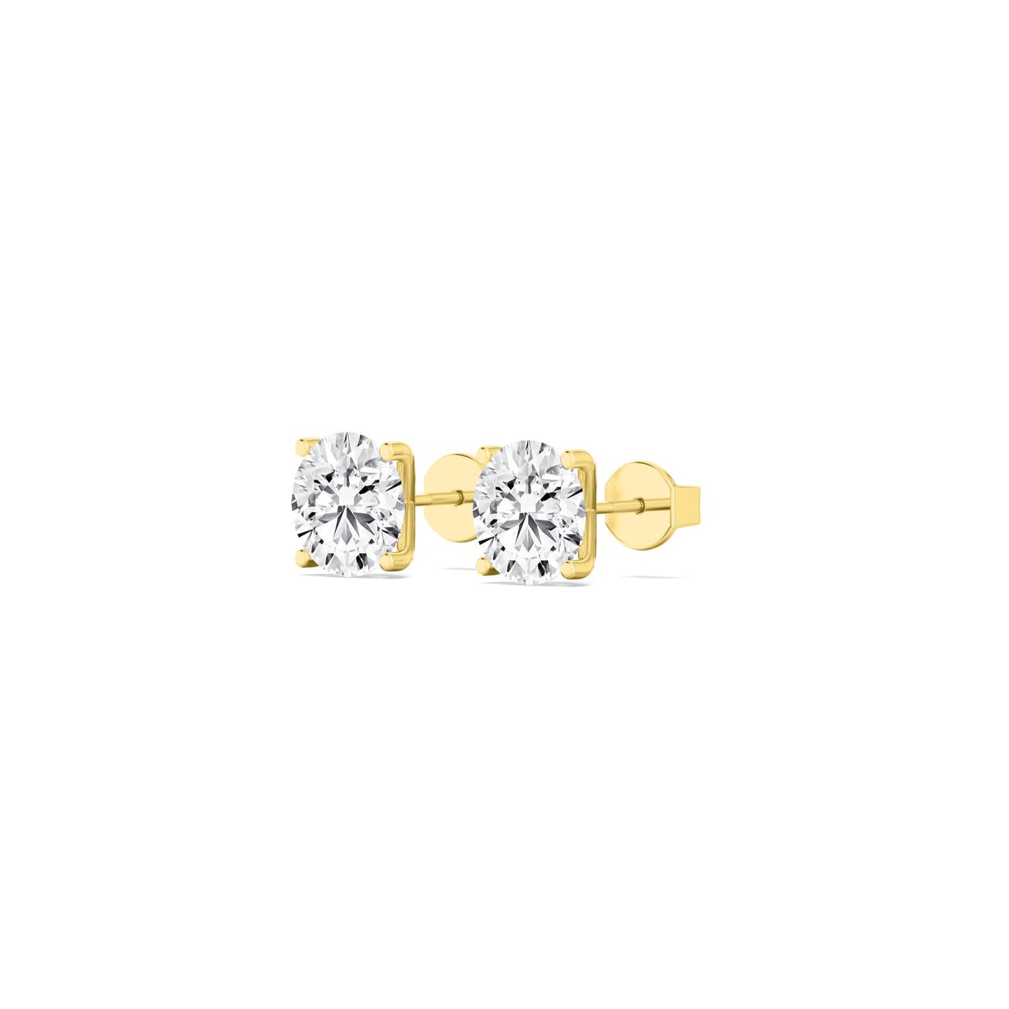 9K Yellow Gold Lab Grown Diamond EARRINGS 2.00 ctw E32932-2