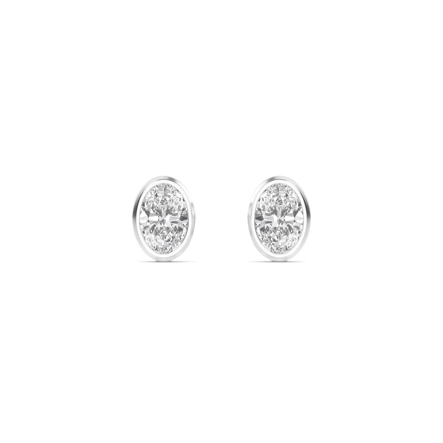 9K White Gold Lab Grown Diamond EARRINGS 2.00 ctw E33247OV-2