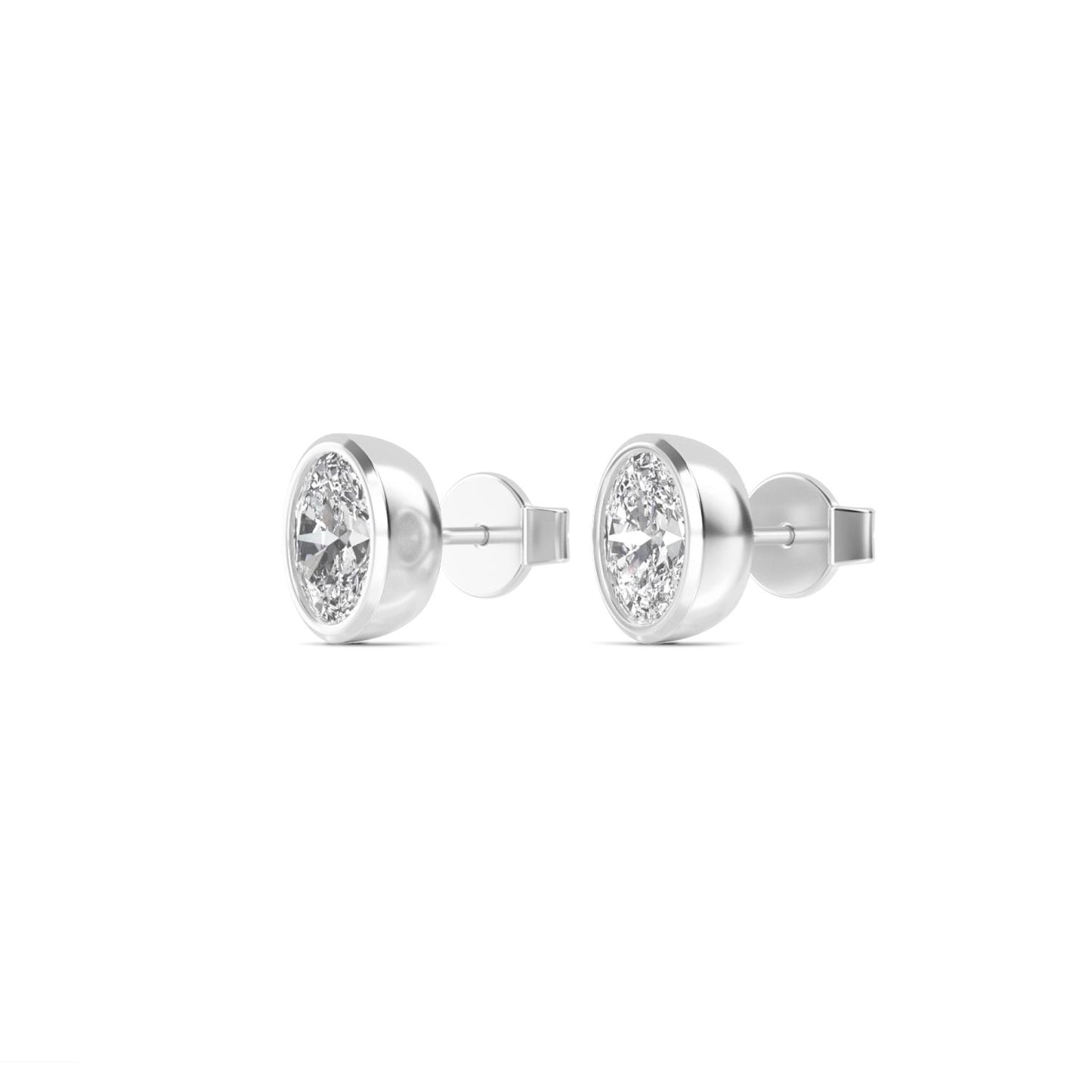 9K White Gold Lab Grown Diamond EARRINGS 2.00 ctw E33247OV-2