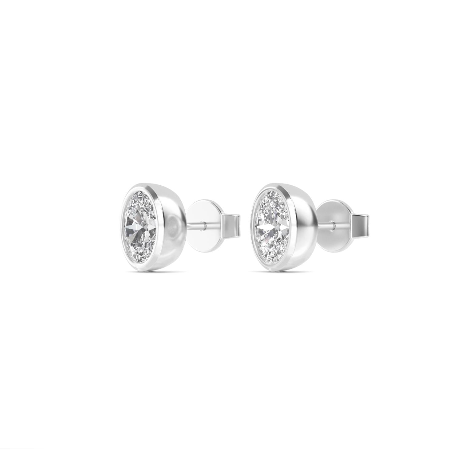 9K White Gold Lab Grown Diamond EARRINGS 2.00 ctw E33247OV-2