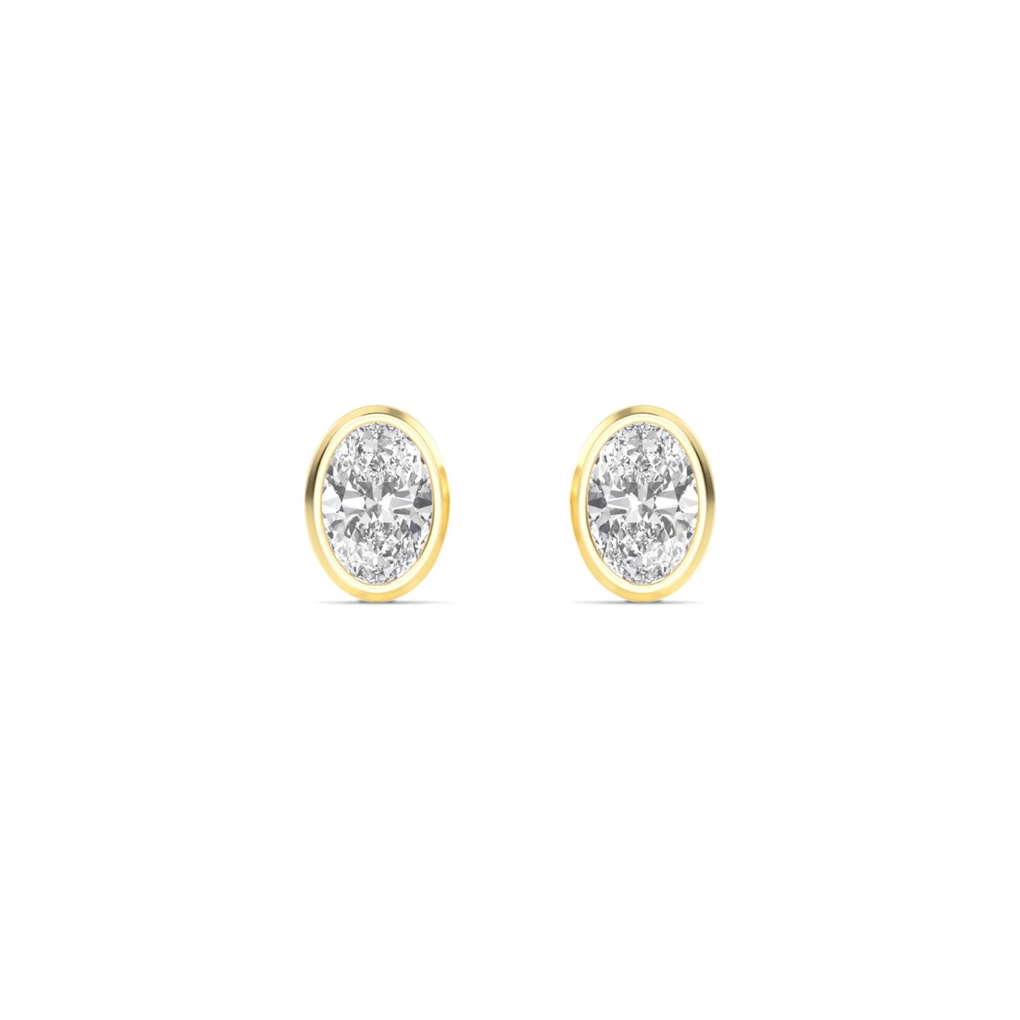 9K Yellow Gold Lab Grown Diamond EARRINGS 2.00 ctw E33247OV-2