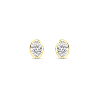 9K Yellow Gold Lab Grown Diamond EARRINGS 2.00 ctw E33247OV-2