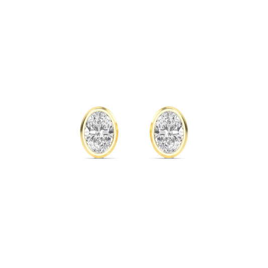 9K Yellow Gold Lab Grown Diamond EARRINGS 2.00 ctw E33247OV-2