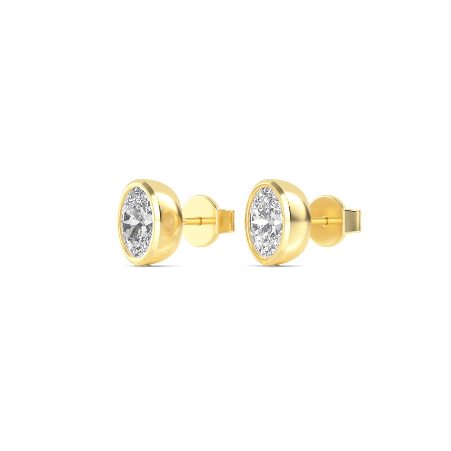9K Yellow Gold Lab Grown Diamond EARRINGS 2.00 ctw E33247OV-2
