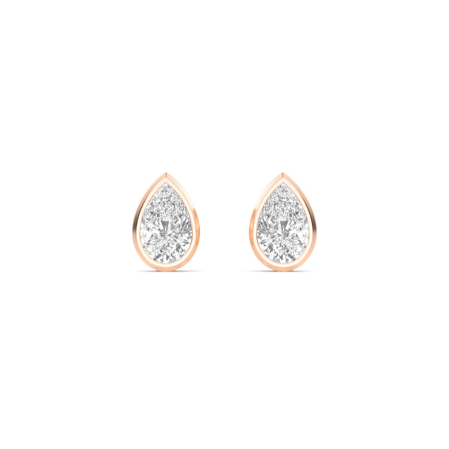 9K Rose Gold Lab Grown Diamond EARRINGS 2.00 ctw E33247PE-2