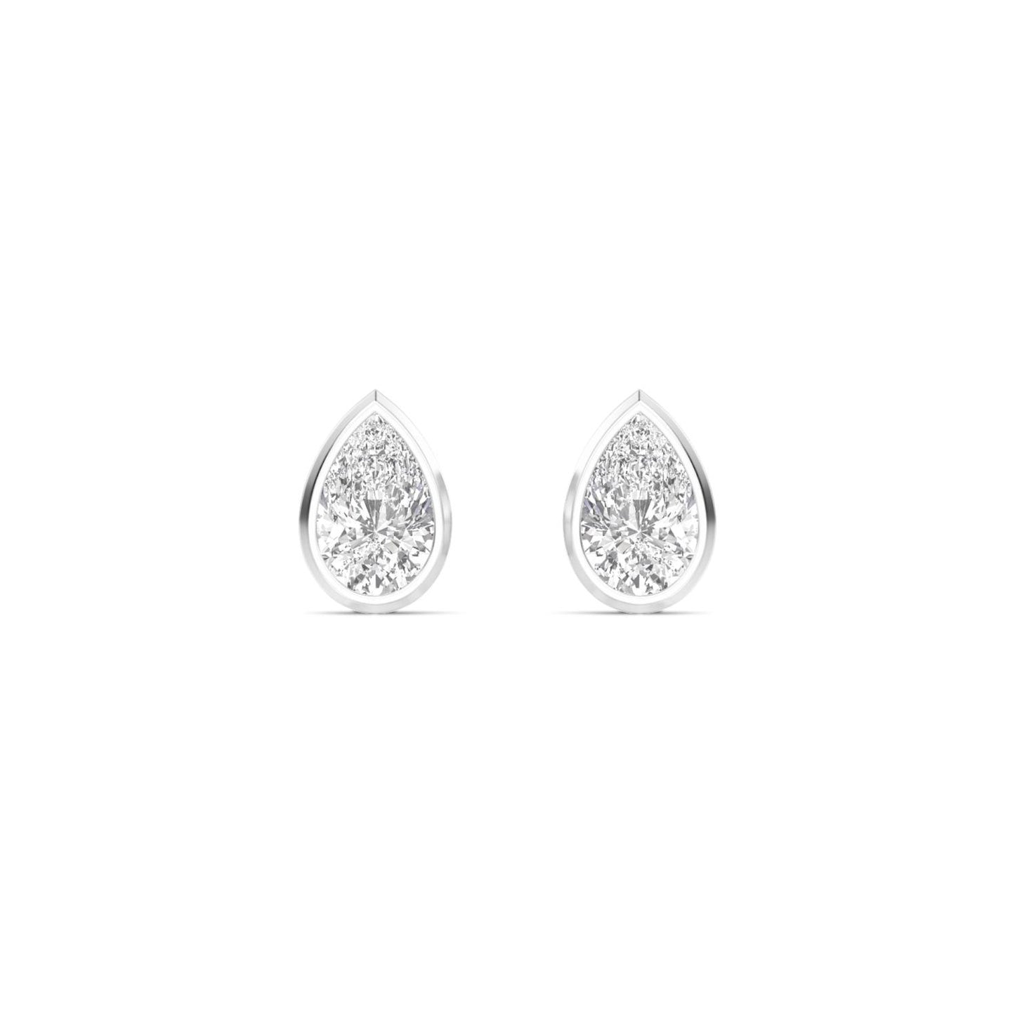 9K White Gold Lab Grown Diamond EARRINGS 2.00 ctw E33247PE-2