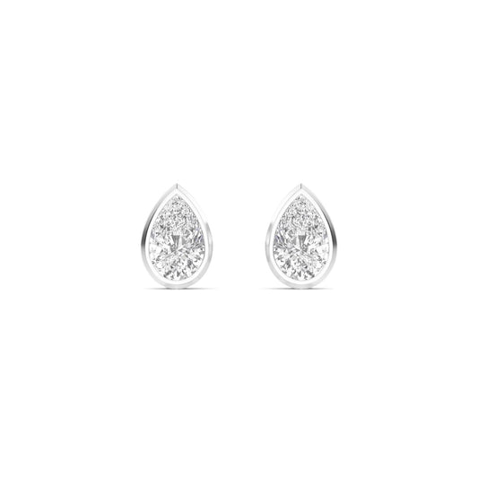 9K White Gold Lab Grown Diamond EARRINGS 2.00 ctw E33247PE-2