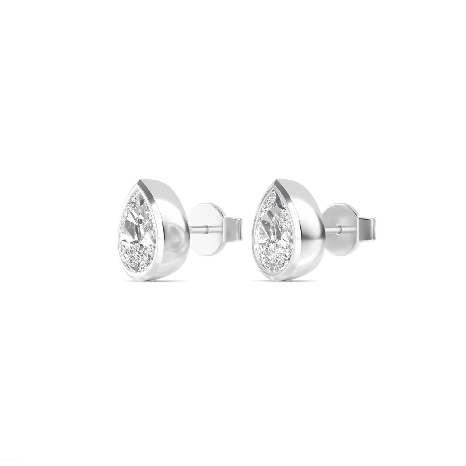 9K White Gold Lab Grown Diamond EARRINGS 2.00 ctw E33247PE-2