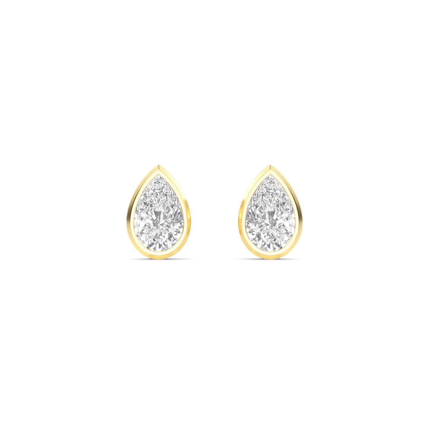 9K Yellow Gold Lab Grown Diamond EARRINGS 2.00 ctw E33247PE-2