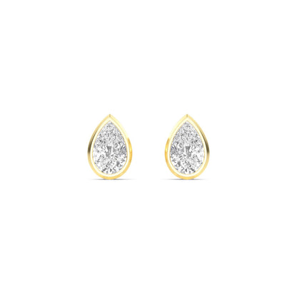 9K Yellow Gold Lab Grown Diamond EARRINGS 2.00 ctw E33247PE-2