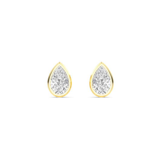9K Yellow Gold Lab Grown Diamond EARRINGS 2.00 ctw E33247PE-2
