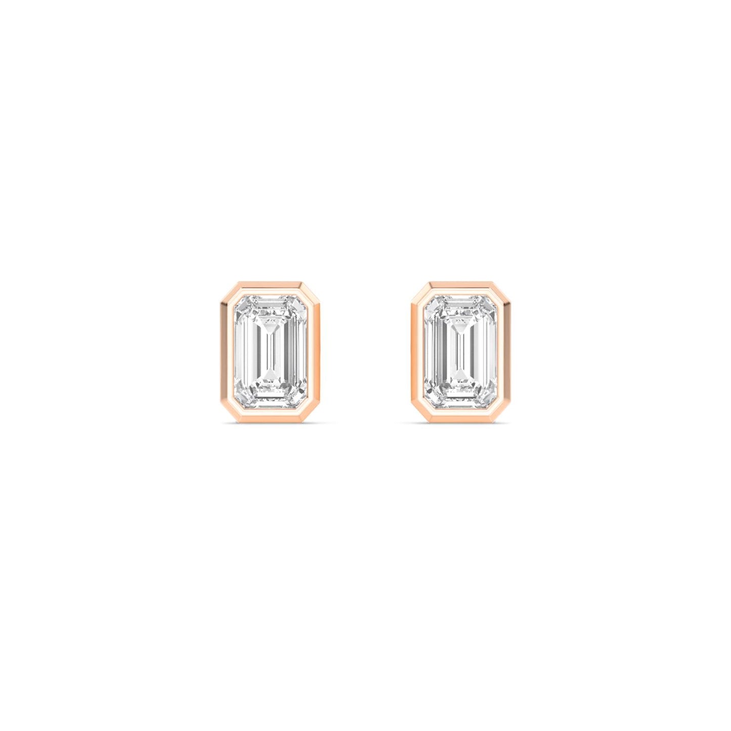9K Rose Gold Lab Grown Diamond EARRINGS 2.00 ctw E33247RDT-2