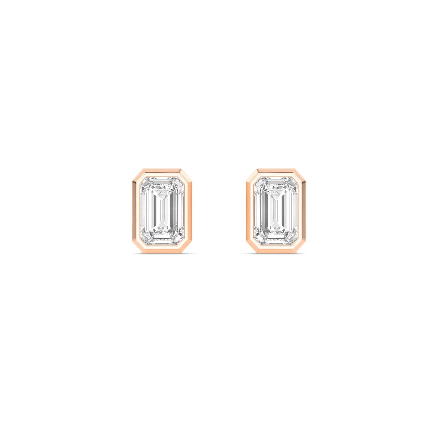 9K Rose Gold Lab Grown Diamond EARRINGS 2.00 ctw E33247RDT-2