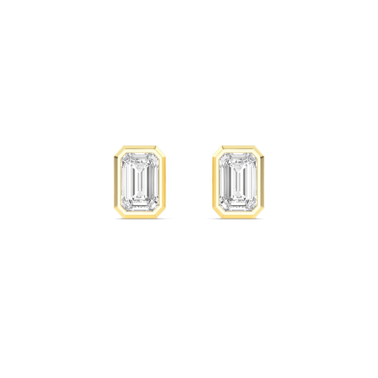 9K Yellow Gold Lab Grown Diamond EARRINGS 2.00 ctw E33247RDT-2
