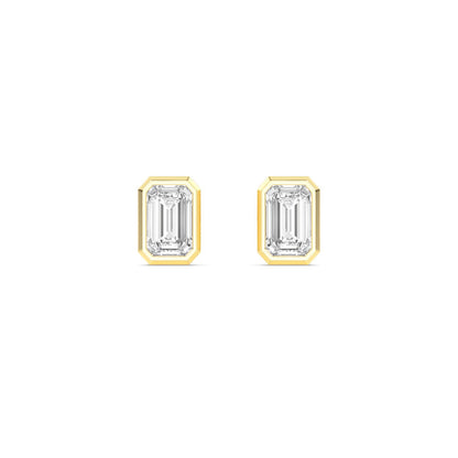 9K Yellow Gold Lab Grown Diamond EARRINGS 2.00 ctw E33247RDT-2