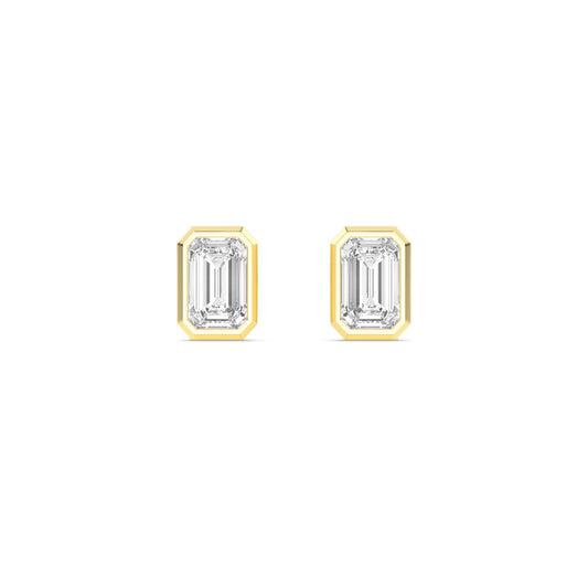 9K Yellow Gold Lab Grown Diamond EARRINGS 2.00 ctw E33247RDT-2