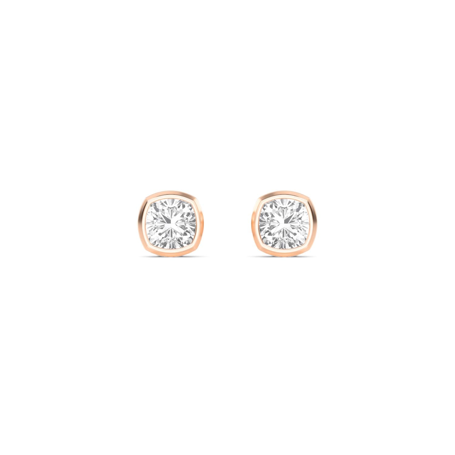 9K Rose Gold Lab Grown Diamond EARRINGS 2.00 ctw E33247SCU-2