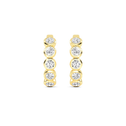 9K Yellow Gold Lab Grown Diamond EARRINGS 1.11 ctw E33270-1