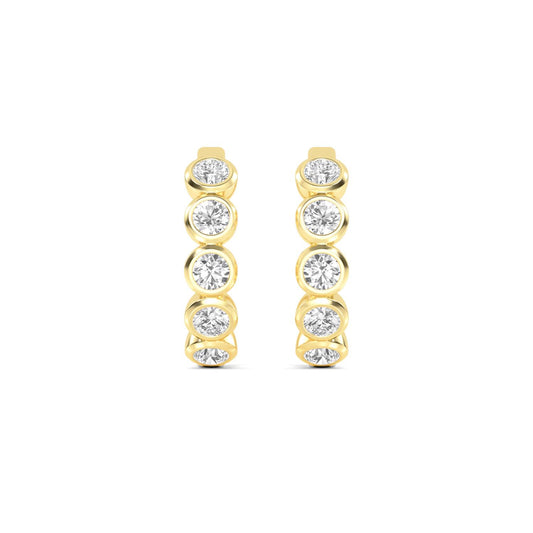 9K Yellow Gold Lab Grown Diamond EARRINGS 1.11 ctw E33270-1