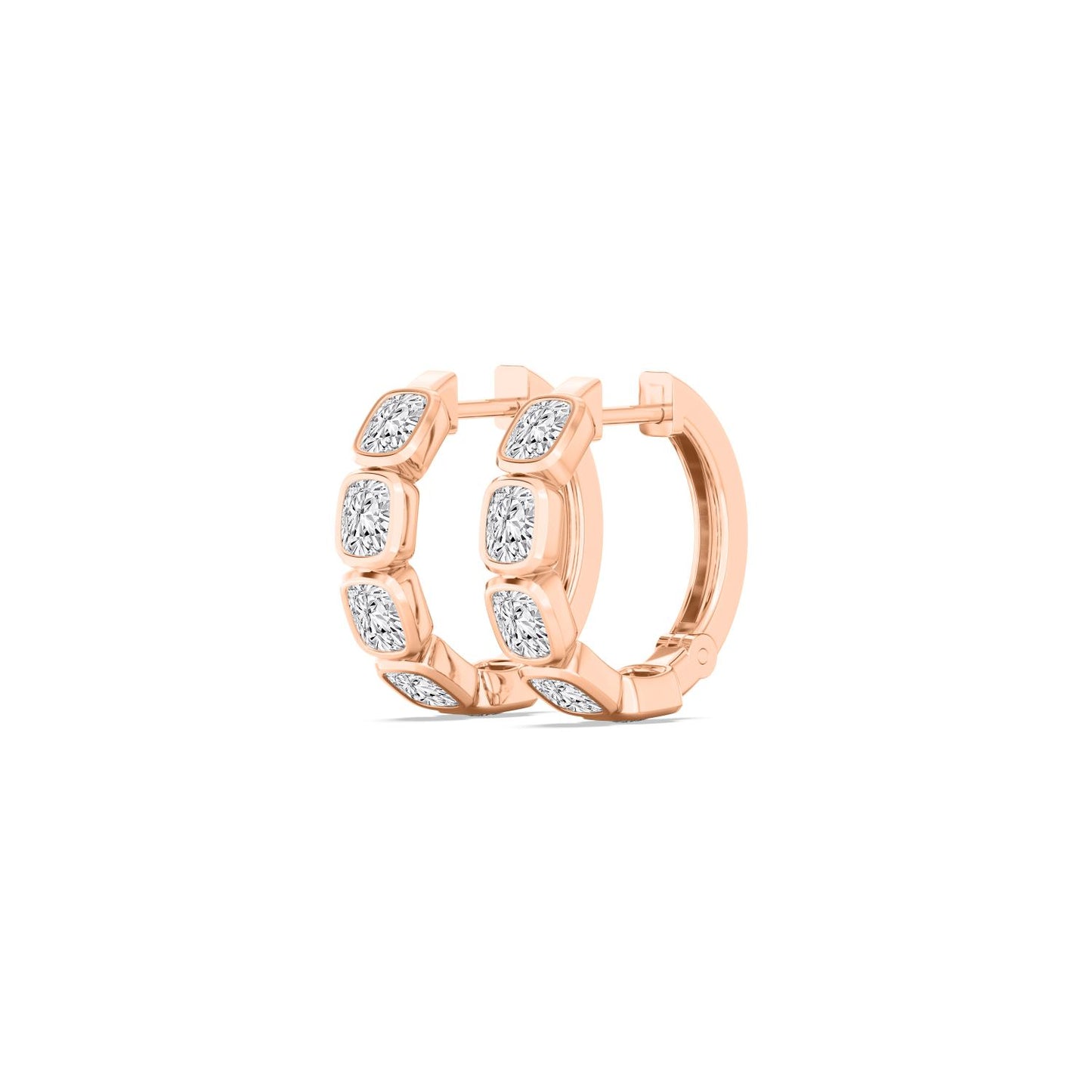 9K Rose Gold Lab Grown Diamond EARRINGS 1.63 ctw E33270CU-1.50CT