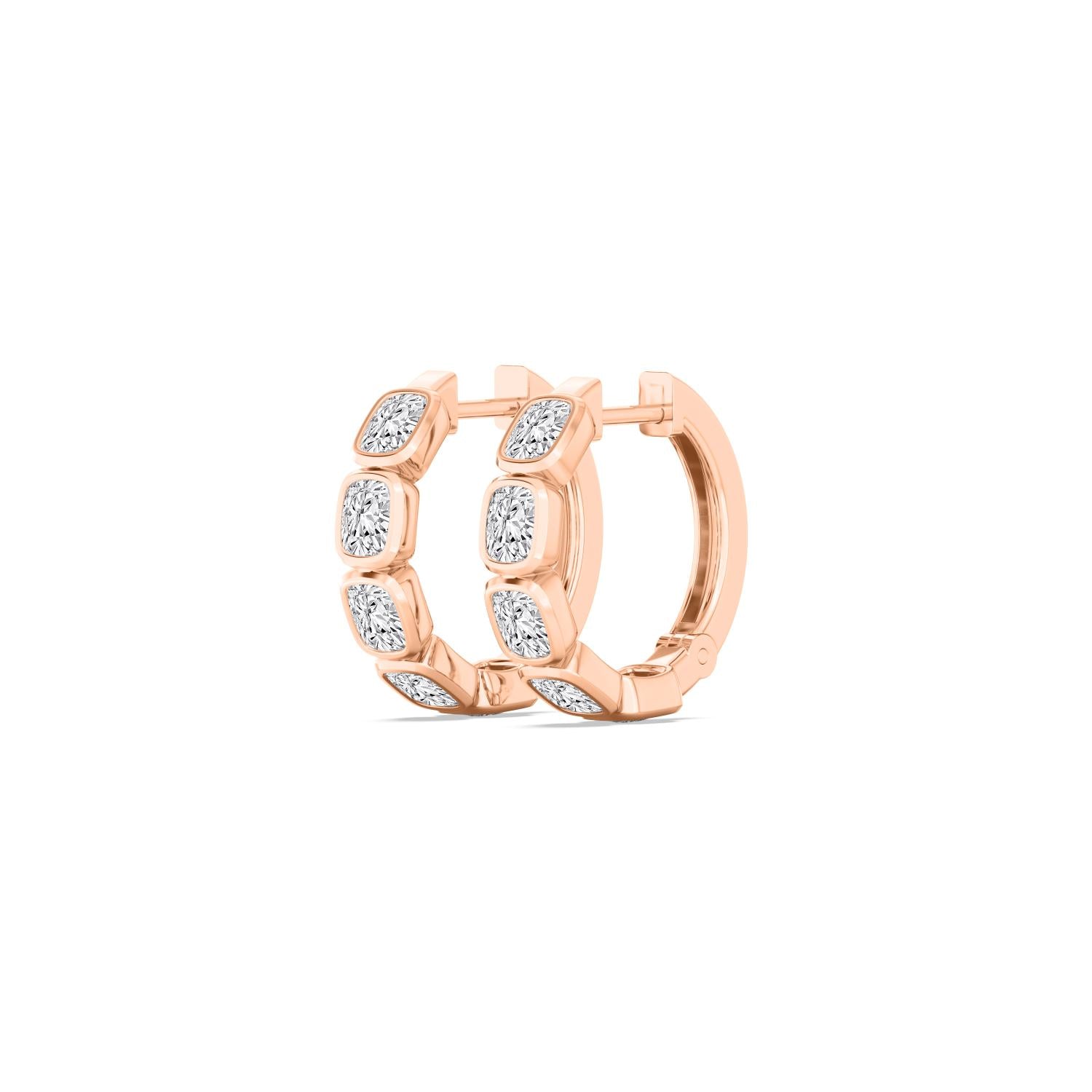 9K Rose Gold Lab Grown Diamond EARRINGS 1.63 ctw E33270CU-1.50CT