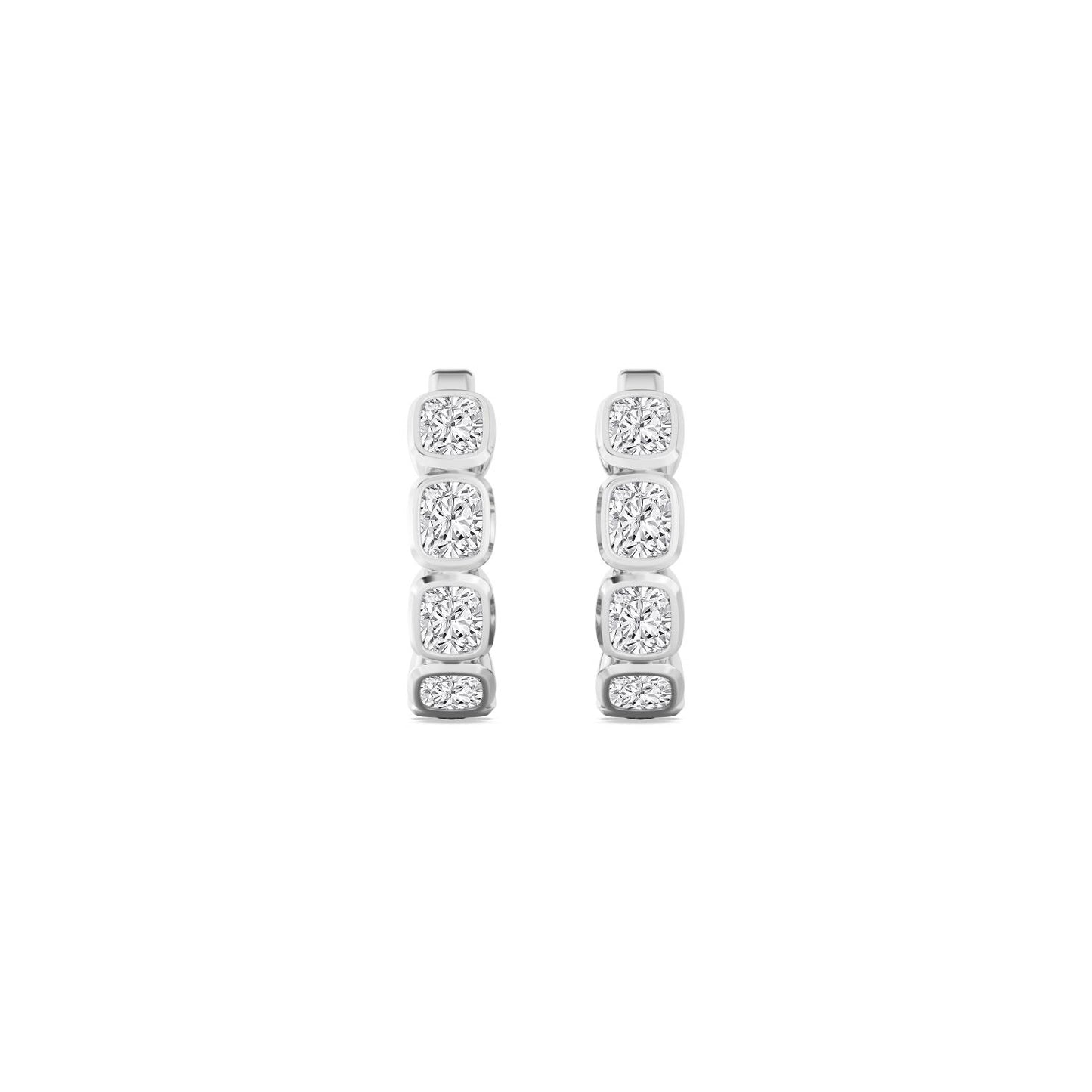 9K White Gold Lab Grown Diamond EARRINGS 1.63 ctw E33270CU-1.50CT
