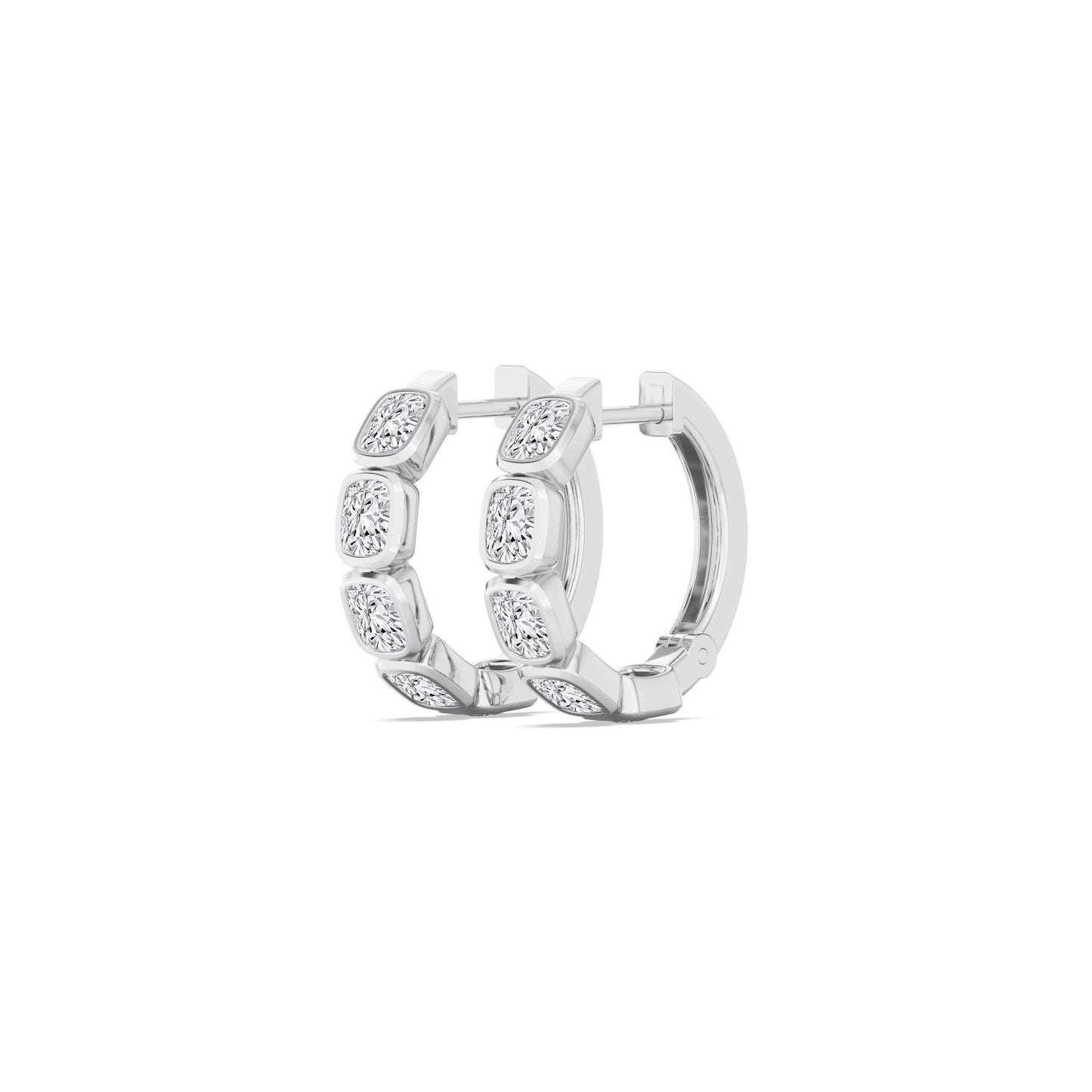 9K White Gold Lab Grown Diamond EARRINGS 1.63 ctw E33270CU-1.50CT