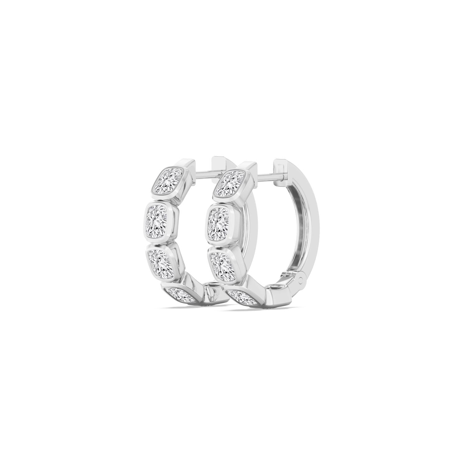 9K White Gold Lab Grown Diamond EARRINGS 1.63 ctw E33270CU-1.50CT
