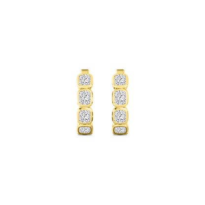 9K Yellow Gold Lab Grown Diamond EARRINGS 1.63 ctw E33270CU-1.50CT