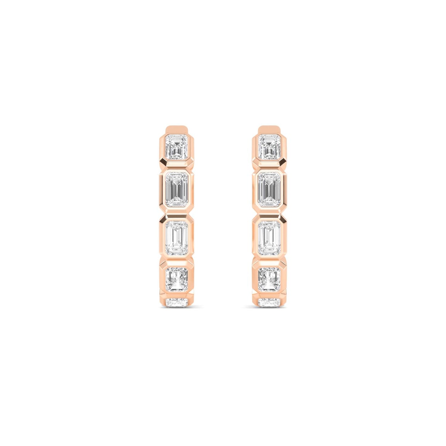 9K Rose Gold Lab Grown Diamond EARRINGS 1.18 ctw E33270EM-1