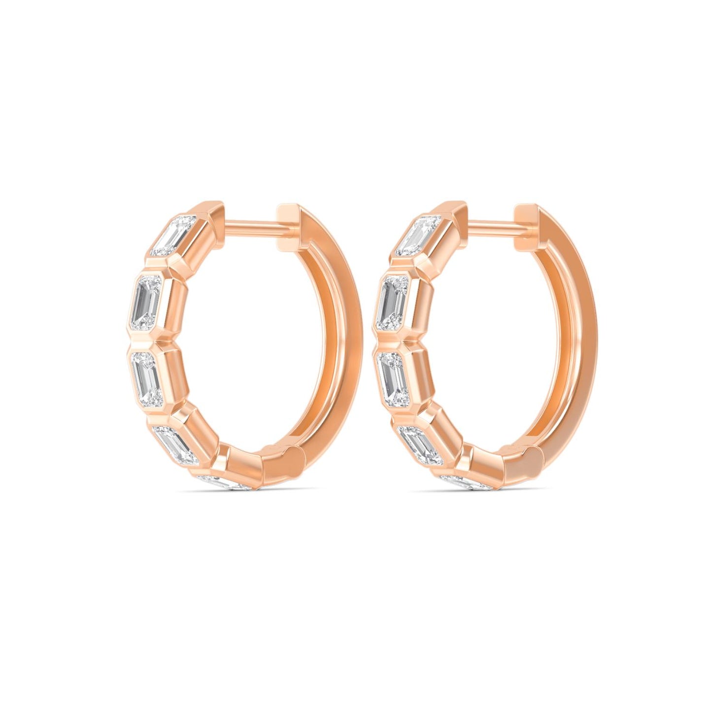 9K Rose Gold Lab Grown Diamond EARRINGS 1.18 ctw E33270EM-1