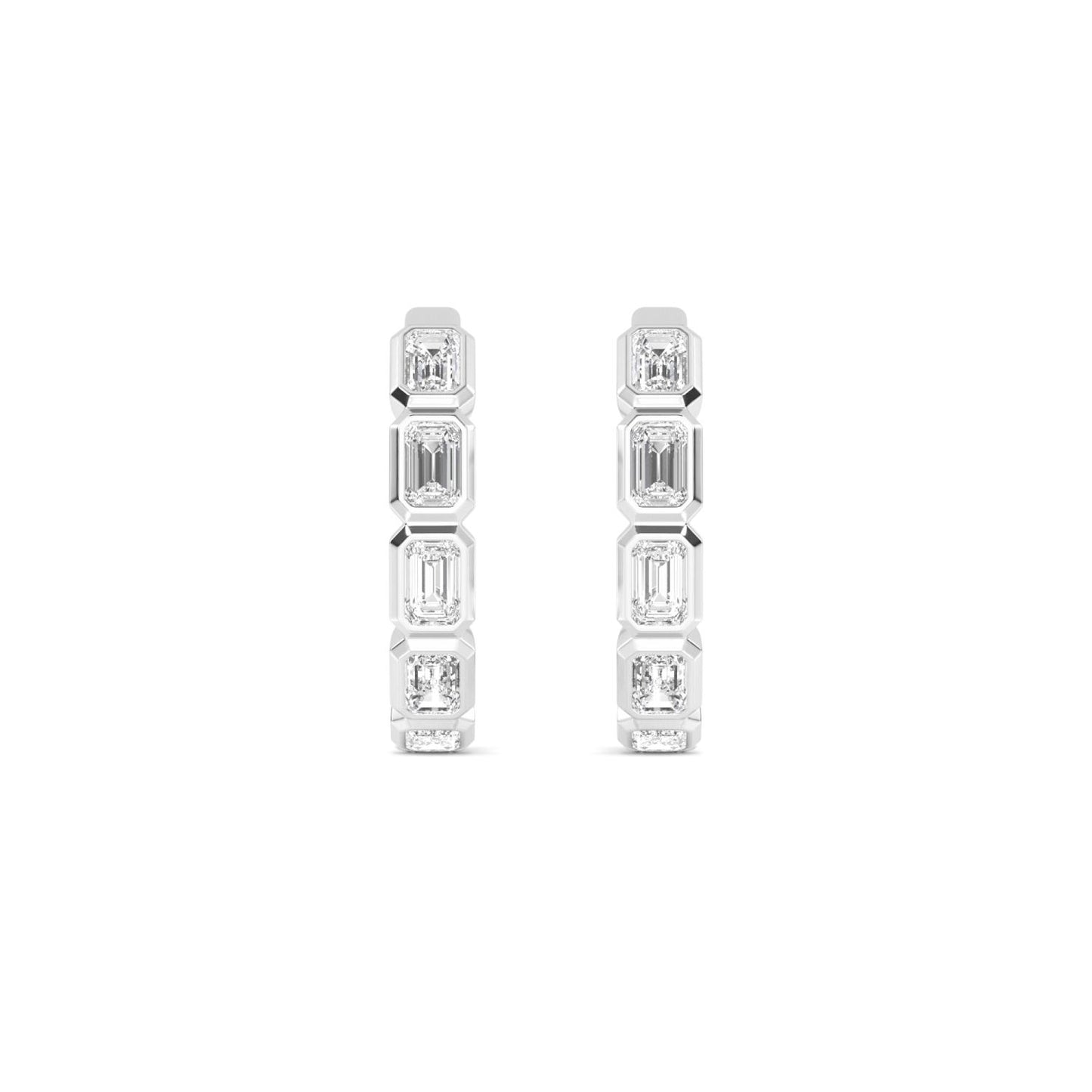 9K White Gold Lab Grown Diamond EARRINGS 1.18 ctw E33270EM-1