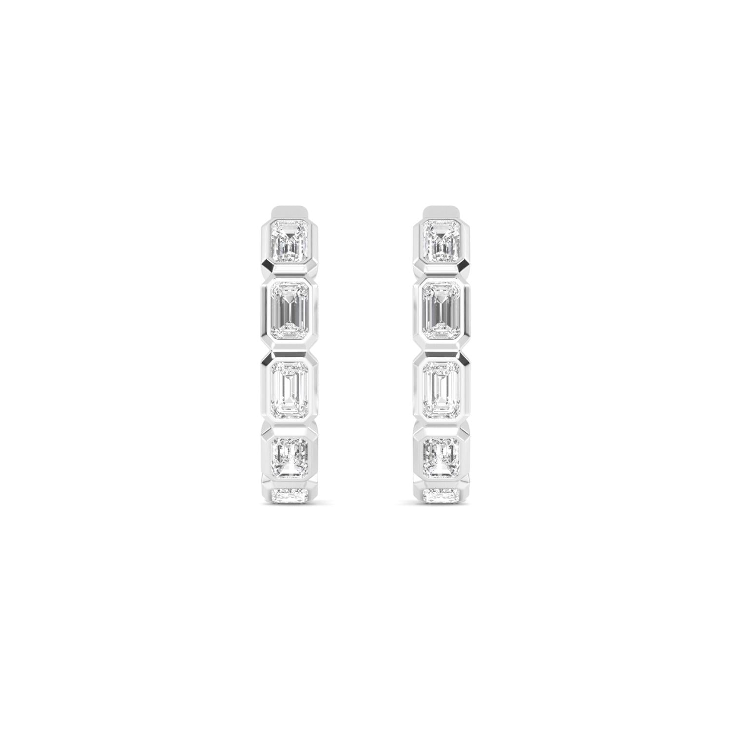 9K White Gold Lab Grown Diamond EARRINGS 1.18 ctw E33270EM-1
