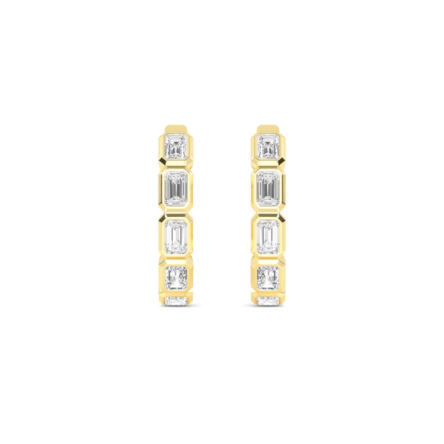 9K Yellow Gold Lab Grown Diamond EARRINGS 1.18 ctw E33270EM-1