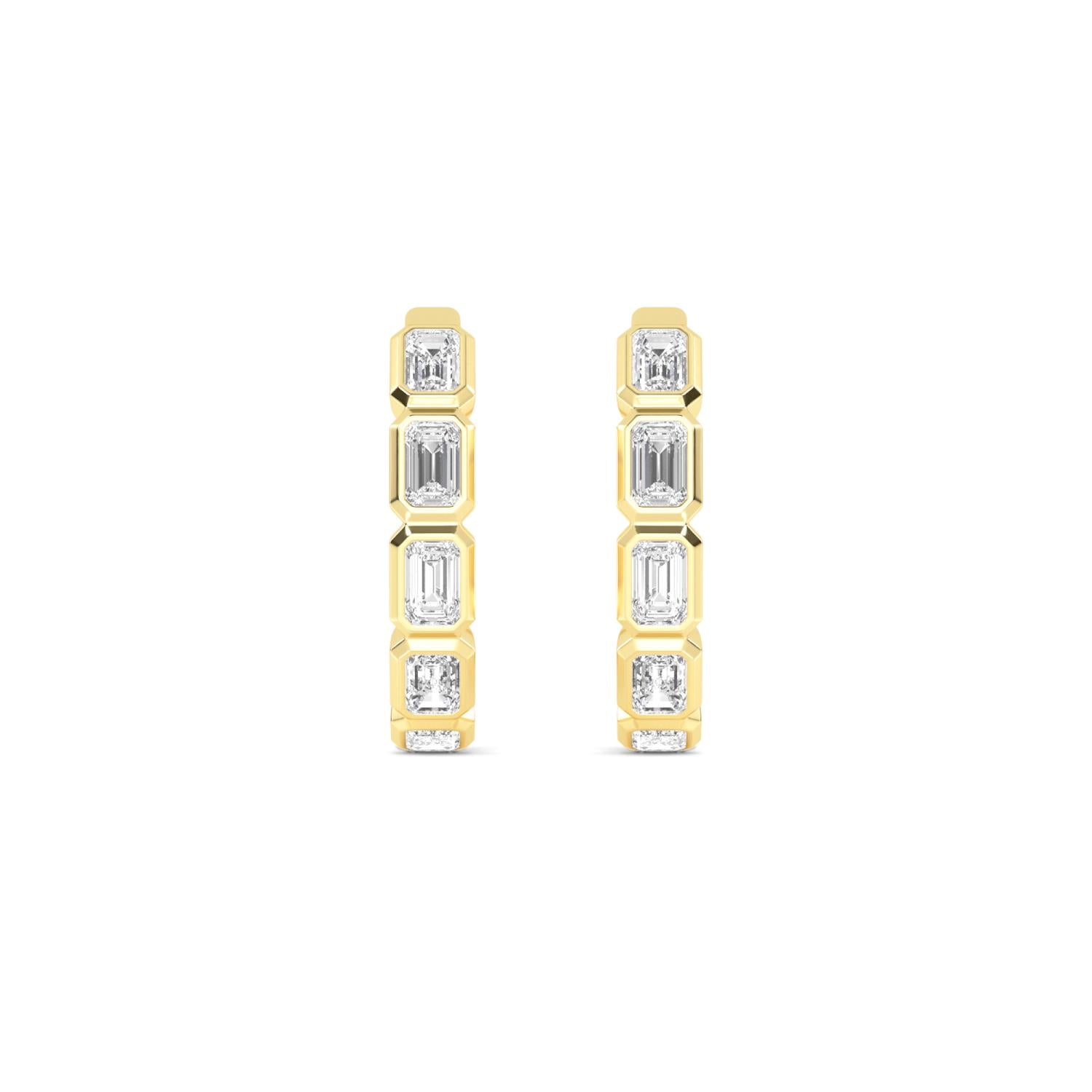 9K Yellow Gold Lab Grown Diamond EARRINGS 1.18 ctw E33270EM-1