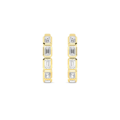 9K Yellow Gold Lab Grown Diamond EARRINGS 1.18 ctw E33270EM-1