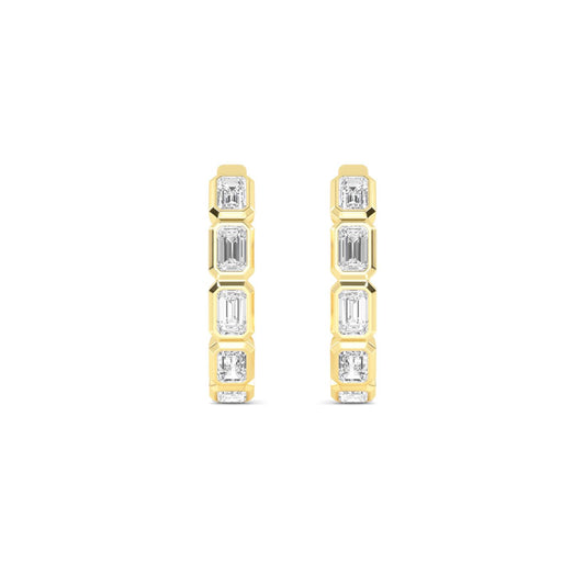 9K Yellow Gold Lab Grown Diamond EARRINGS 1.18 ctw E33270EM-1