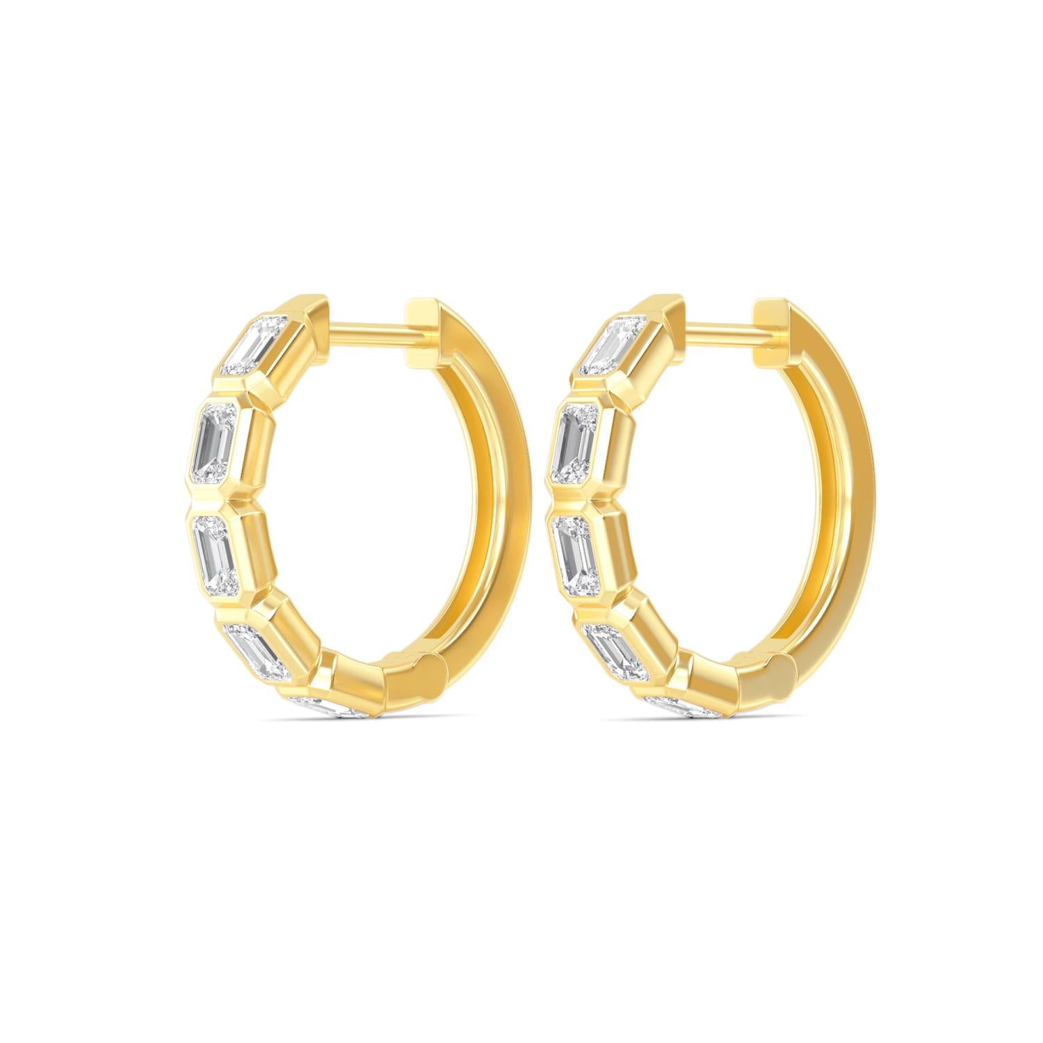 9K Yellow Gold Lab Grown Diamond EARRINGS 1.18 ctw E33270EM-1