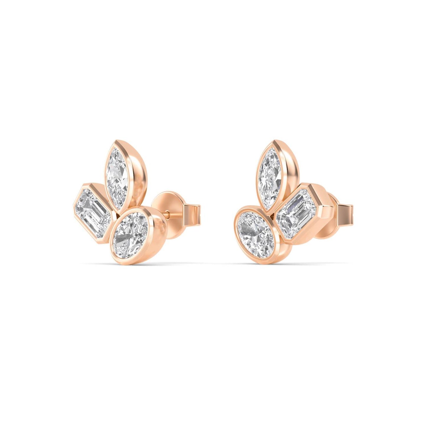 9K Rose Gold Lab Grown Diamond EARRINGS 2.06 ctw E33276MS-2