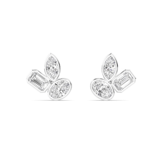 9K White Gold Lab Grown Diamond EARRINGS 2.06 ctw E33276MS-2